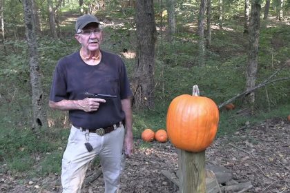 Pumpkin Carving with .45 Caliber,  my NightHawk Custom 1911