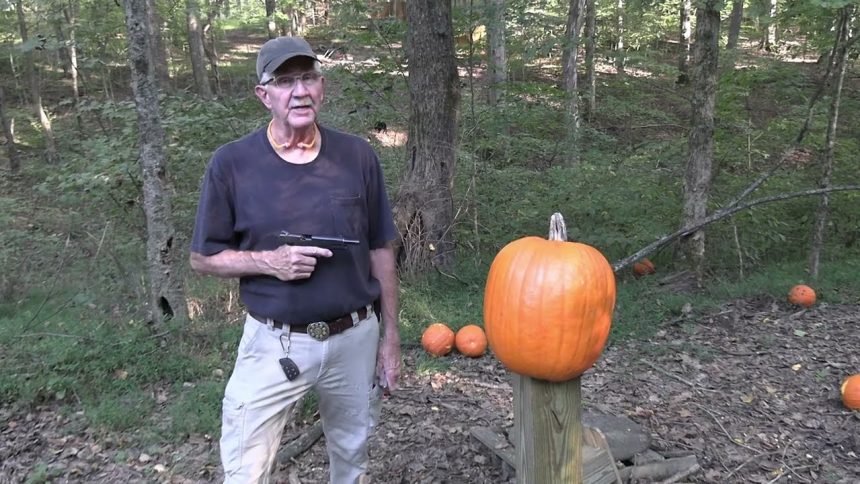 Pumpkin Carving with .45 Caliber,  my NightHawk Custom 1911