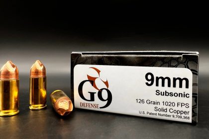 First Look: G9 Defense 126 Grain Subsonic 9mm Ammunition