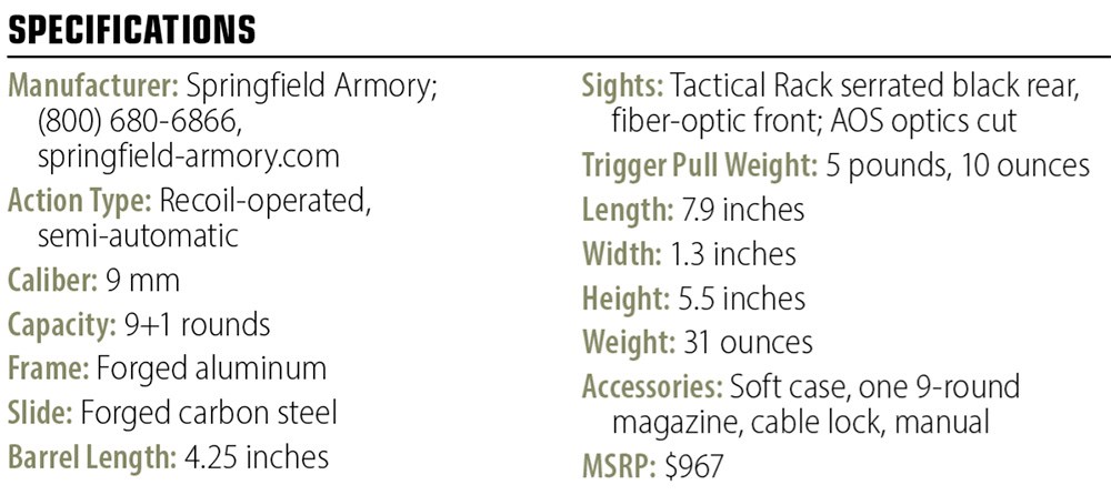 Springfield Armory 1911 Ronin specs