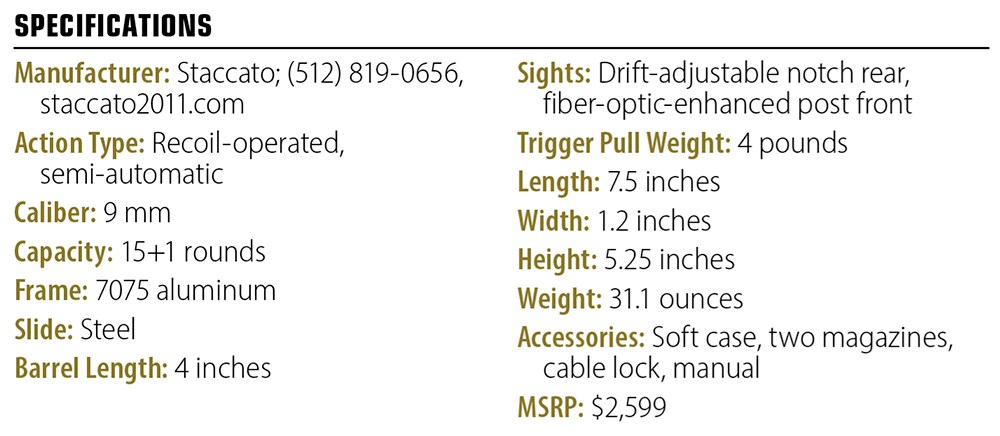 Staccato C specs