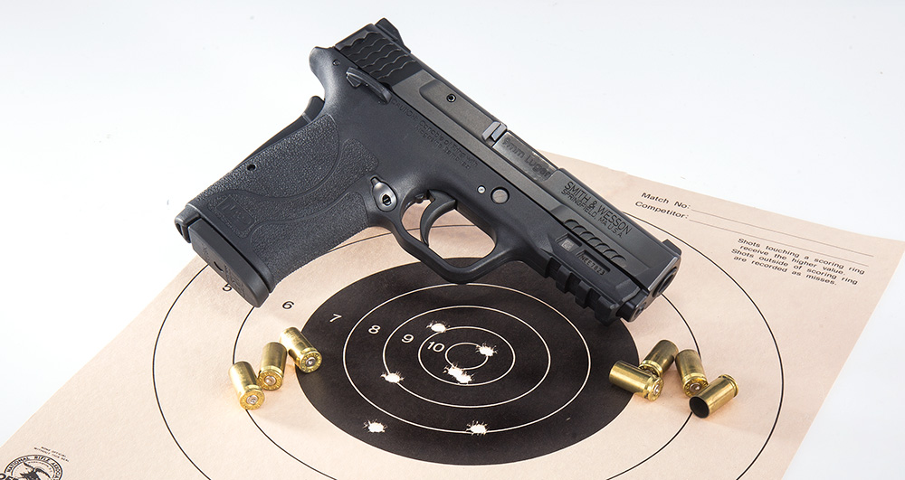 handgun with target