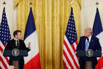 Trump expresses Russia-Ukraine war nearing end as he meets with Macron