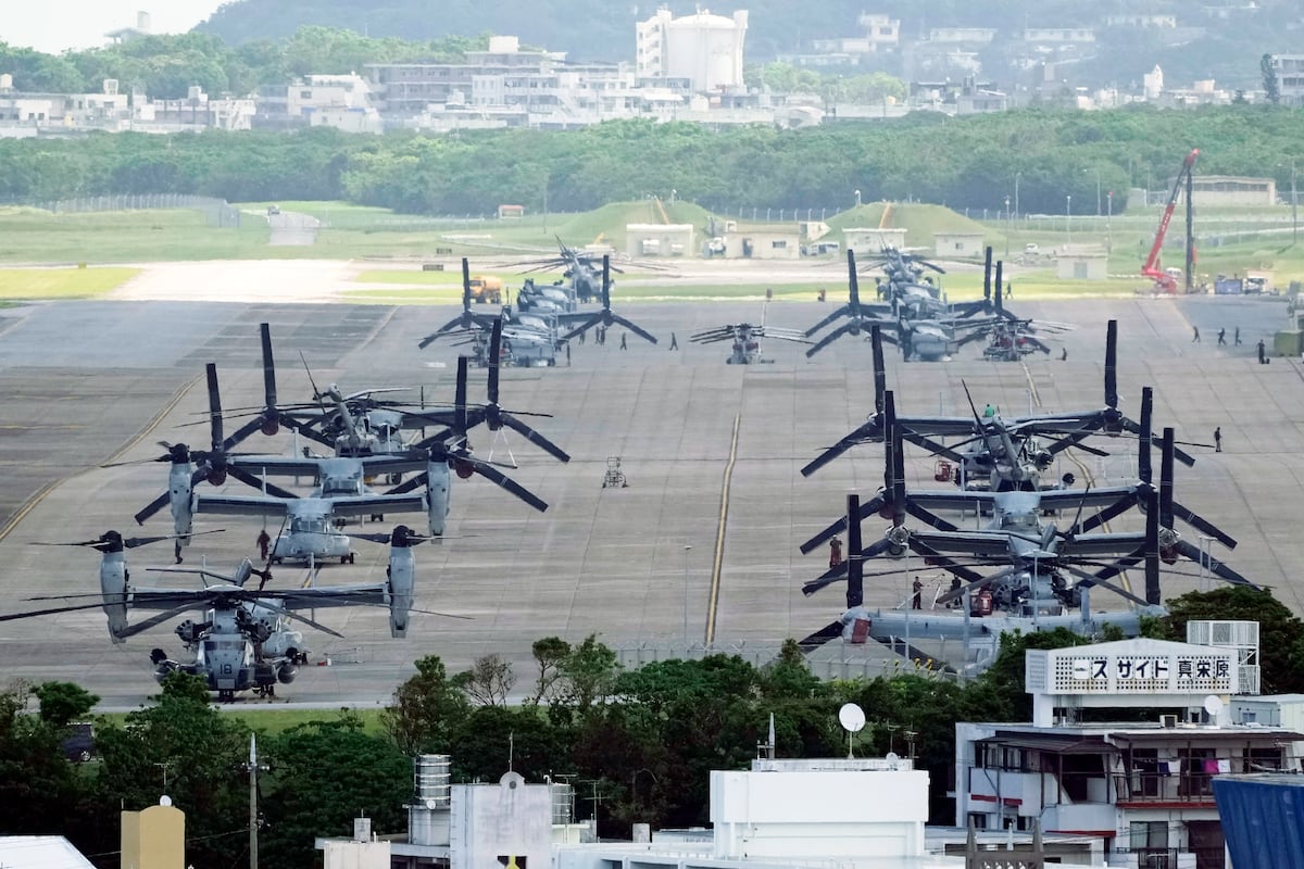 Marine Corps cuts back number of Ospreys in Okinawa