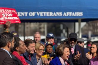 Protestors demand VA oppose Trump efforts to trim federal workforce