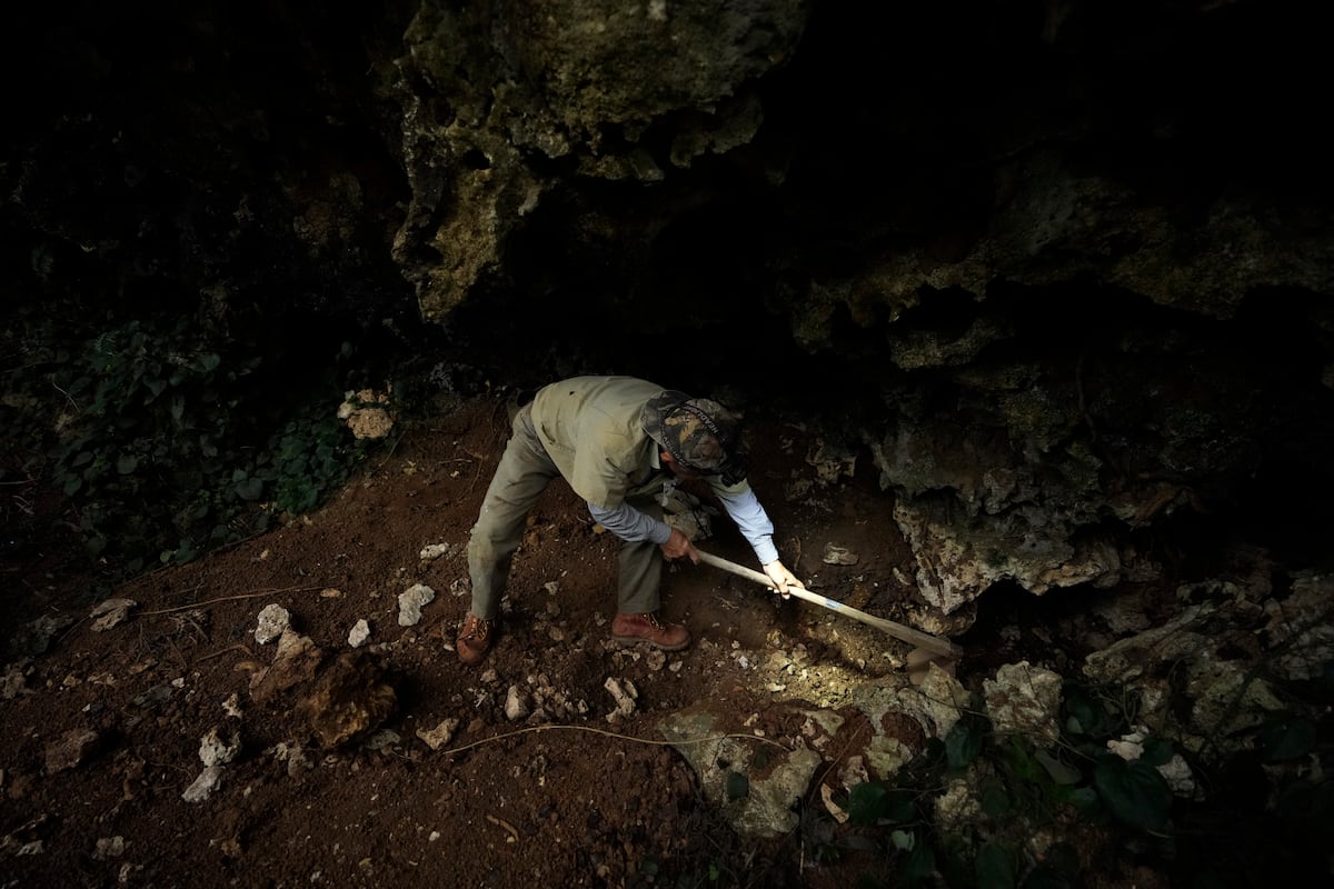 Okinawan bone digger searches for remains from WWII battle