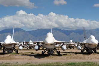 US Air Force sending ‘boneyard’ F-16s to Ukraine for spare parts