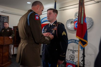 Army medic receives award for fending off shooter, saving life