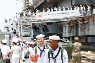 USS Harry S. Truman returns to US after months of battling Houthis