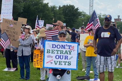 ‘Unite for Vets’ rally calls for Trump to abandon planned cuts at VA