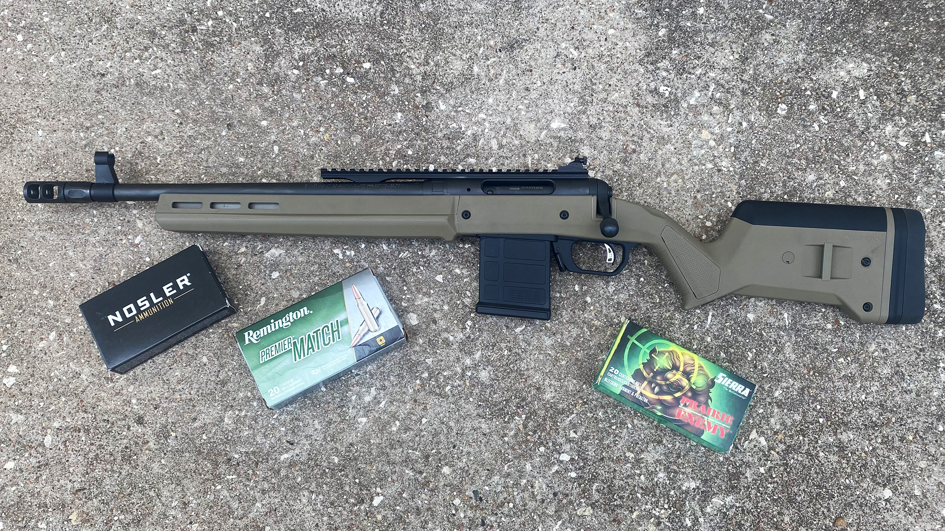 rifle and ammo