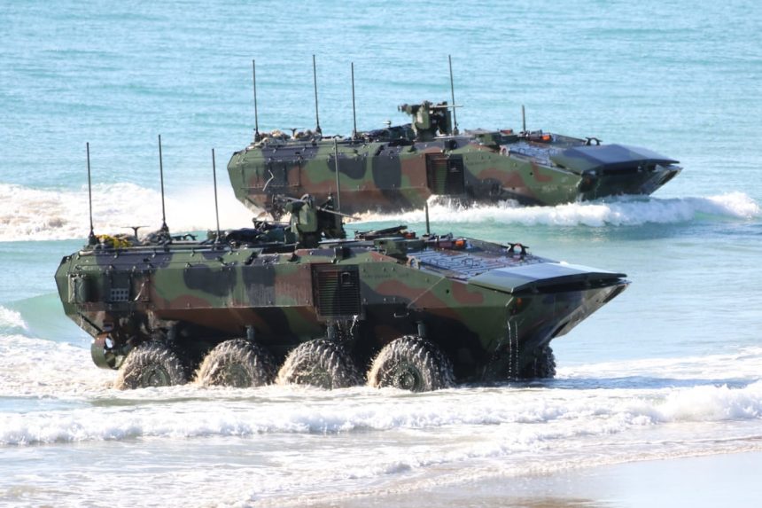 US Marines train beach landings Down Under with old allies, new rides