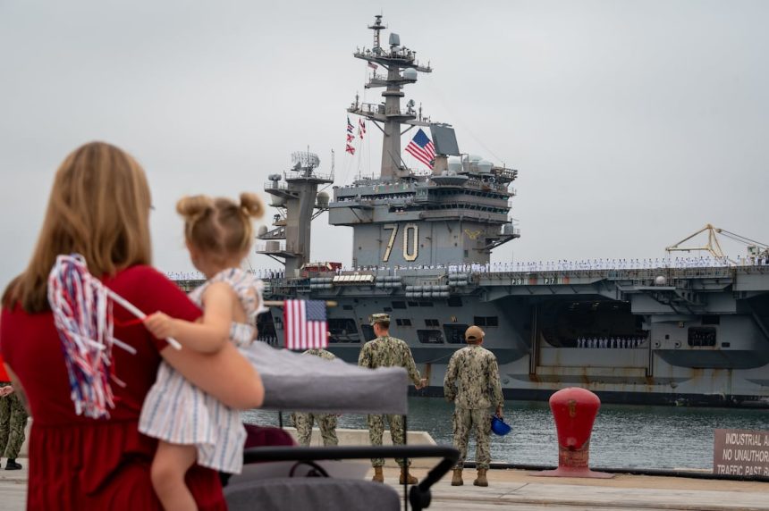 Carl Vinson home from deployment that included strikes against Houthis