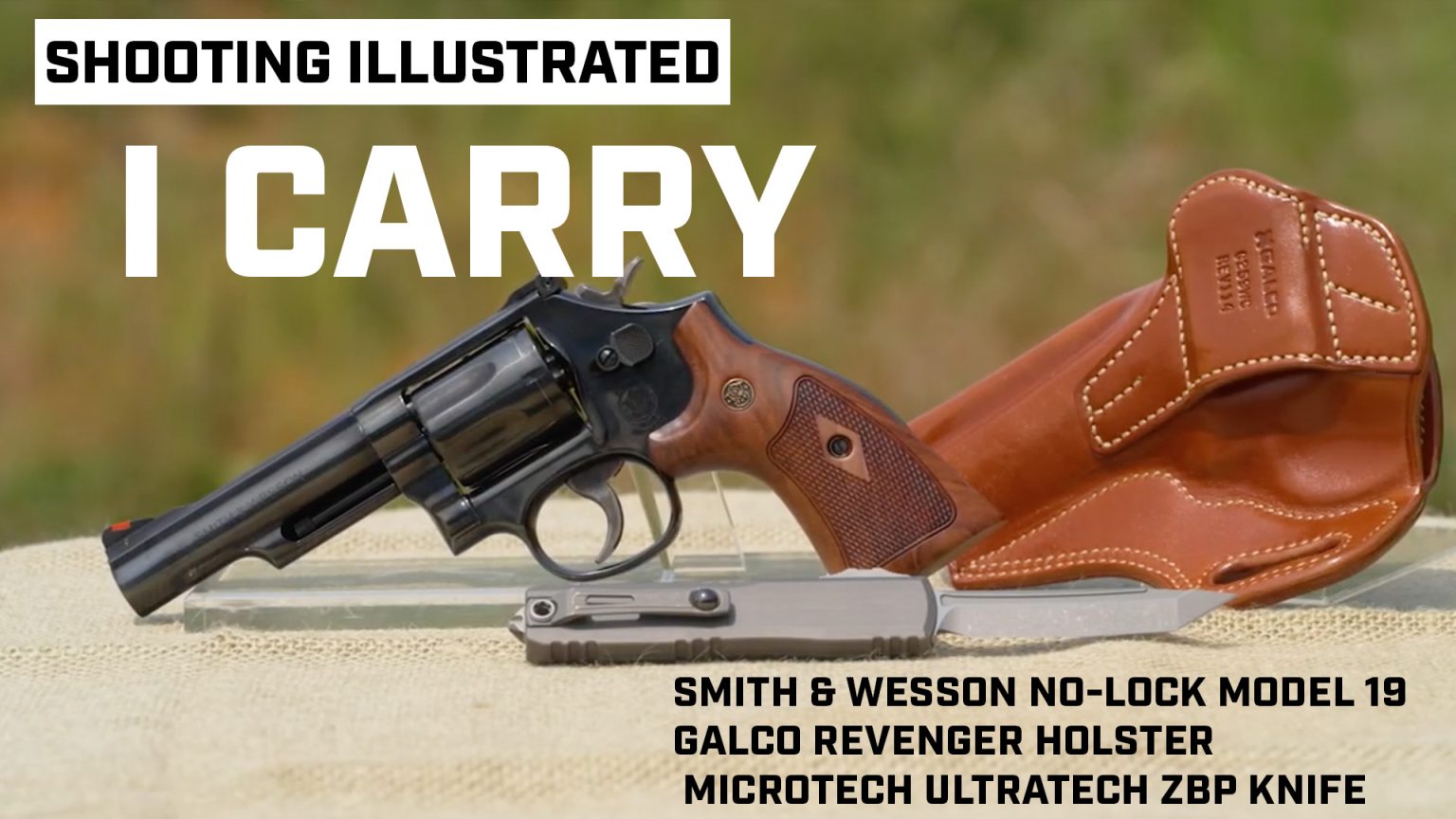 I Carry: Smith & Wesson Model 19 .357 Magnum Revolver in a Galco Holster I Carry: Smith & Wesson Model 19 .357 Magnum Revolver in a Galco Holster