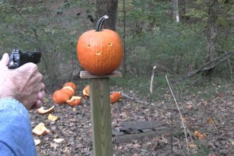 Pumpkin Carving  2025 with a 45 ACP Pumpkin Carving  2025 with a 45 ACP