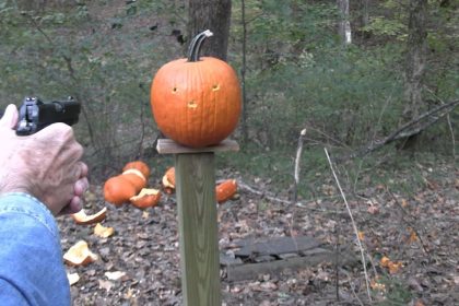 Pumpkin Carving  2025 with a 45 ACP Pumpkin Carving  2025 with a 45 ACP