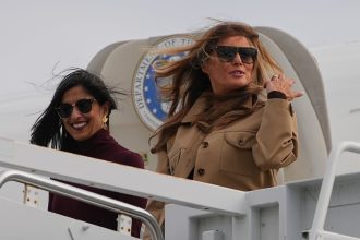 Melania Trump, Usha Vance visit military families in North Carolina