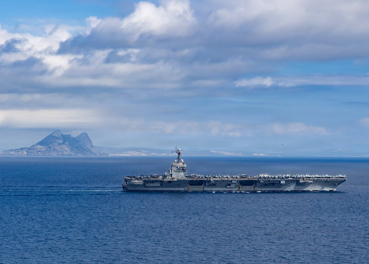 USS Gerald R. Ford heads to Caribbean to support anti-narcotics effort