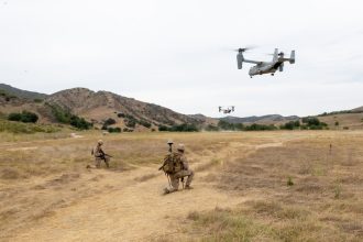 Marines seek Osprey-portable GPS landing system for austere airfields