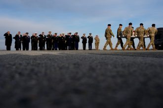 Trump pays tribute to 2 Iowa Guard soldiers, vows retaliation