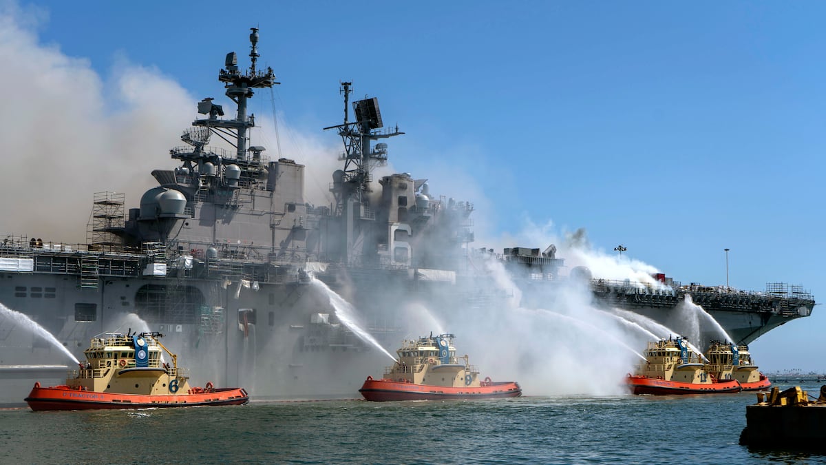Navy needs to improve fire safety enforcement on ships, watchdog warns