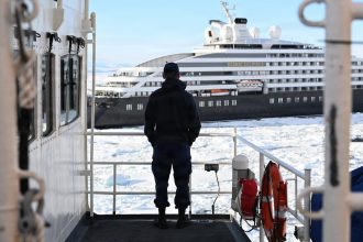 Coast Guard rescues cruise ship stuck in Antarctic ice