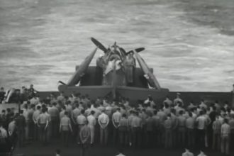 This gunner is the only sailor buried at sea — inside his plane