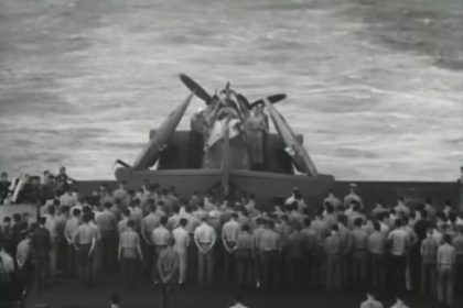 This gunner is the only sailor buried at sea — inside his plane