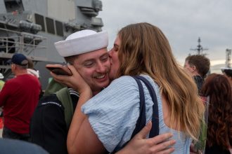 USS Fitzgerald returns home after more than half a year abroad