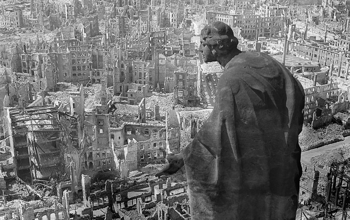 The devastating 1945 Allied bombing campaign in Dresden