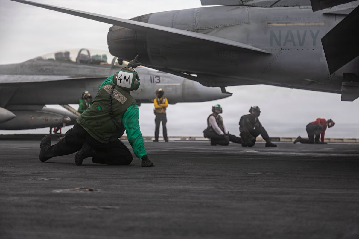 Sailor injured during flight operations aboard carrier USS Abraham Lincoln