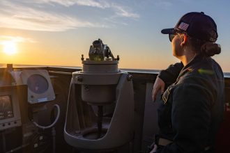 US Navy rotates last cruiser homeported in Japan to San Diego