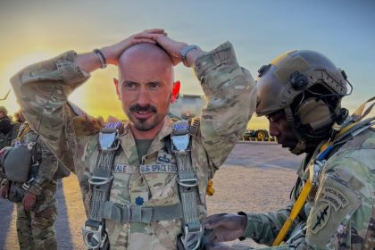 After 7 years, Space Force’s first paratrooper takes to the skies