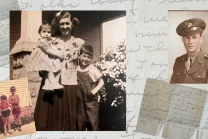 My grandpa was killed in World War II. I met him through his letters home.