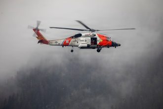 US Coast Guard helicopter crashes in Alaska with four onboard