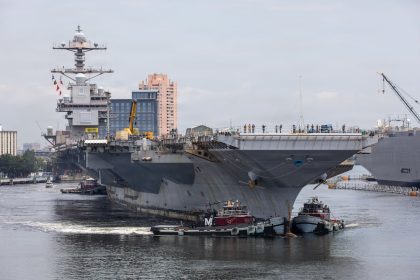 USS Gerald R. Ford to undergo maintenance after onboard fire and plumbing issues