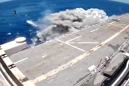 See what it’s like to be on a ship getting hit by US missiles