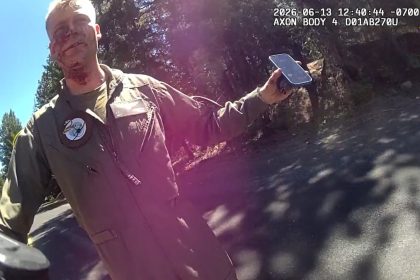 ‘As close as it gets’: Bodycam footage shows Marine pilot walking away from crashed F/A-18 Hornet