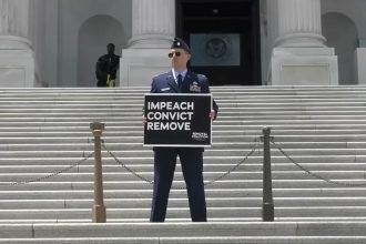 Air Force major who called for Trump’s impeachment requests special court-martial