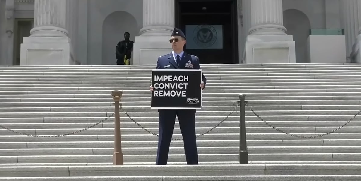 Air Force major who called for Trump’s impeachment requests special court-martial