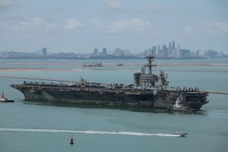 After over 200 days at sea, USS Abraham Lincoln arrives in Thailand
